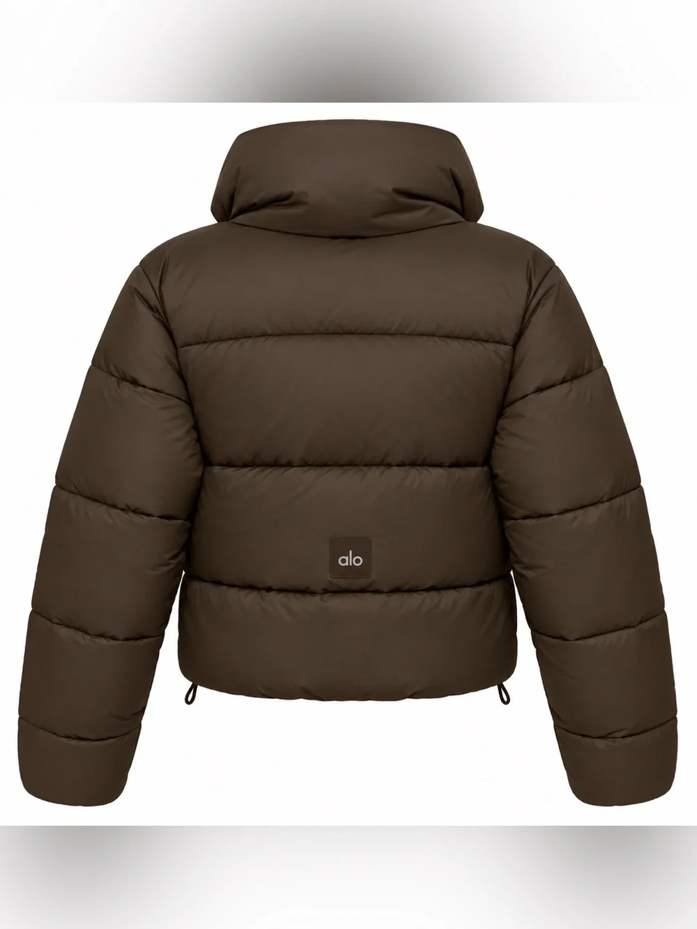 Alo Gold Rush Puffer in Espresso